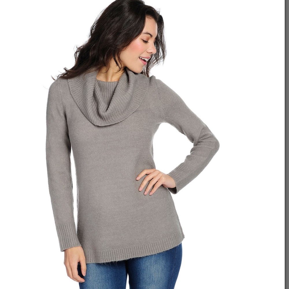 Kate & Mallory® Stretch Knit Turtleneck Sweater